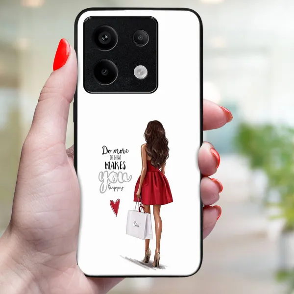 MY ART Ochranný kryt pre Xiaomi Redmi Note 13 5G RED DRESS (137)