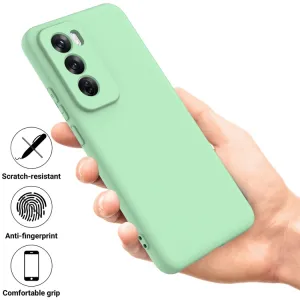 RUBBER Ochranný obal pre Oppo Reno12 5G zelený