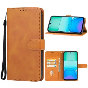 SMOOTH Peňaženkové puzdro pre Xiaomi Redmi 13 hnedé