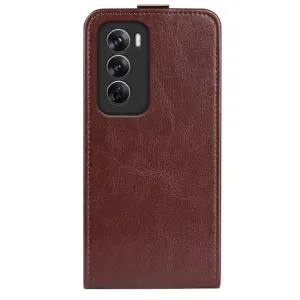 Vyklápacie puzdro pre Oppo Reno12 5G hnedé