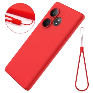 RUBBER Ochranný obal pre Realme GT 6 / Realme GT 6T červený