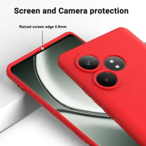 RUBBER Ochranný obal pre Realme GT 6 / Realme GT 6T červený