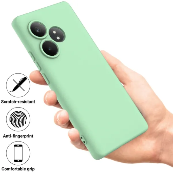 RUBBER Ochranný obal pre Realme GT 6 / Realme GT 6T zelený