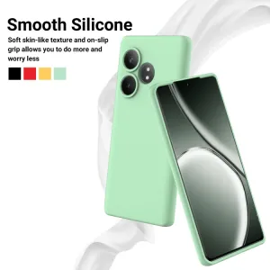 RUBBER Ochranný obal pre Realme GT 6 / Realme GT 6T zelený