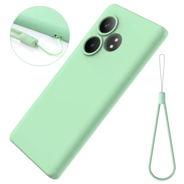 RUBBER Ochranný obal pre Realme GT 6 / Realme GT 6T zelený