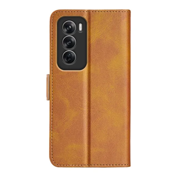 SIDE Peňaženkové puzdro pre Oppo Reno12 5G svetlohnedé
