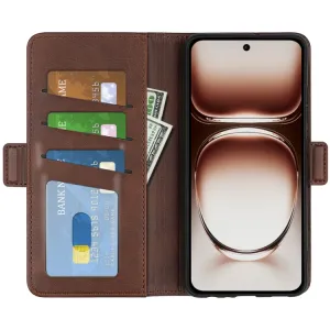 SIDE Peňaženkové puzdro pre Oppo Reno12 5G tmavohnedé