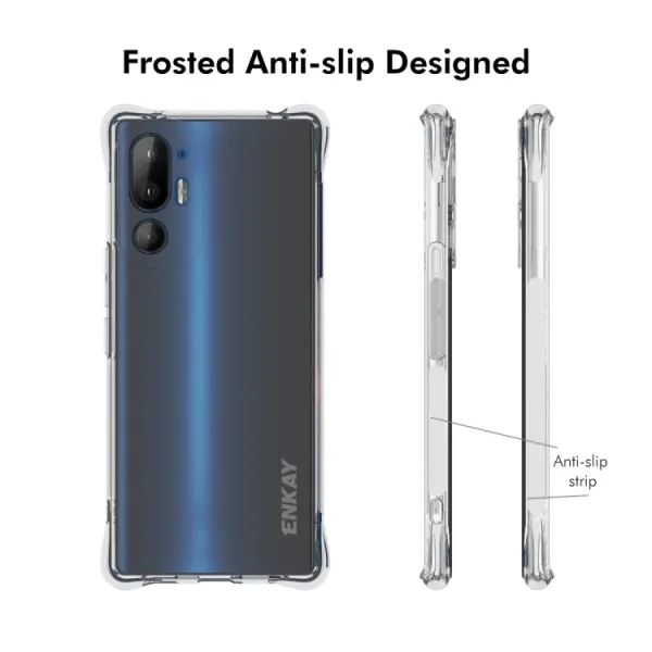 ENKAY AIRBAG Extra odolný kryt HTC U24 Pro priehľadný