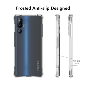 ENKAY AIRBAG Extra odolný kryt HTC U24 Pro priehľadný
