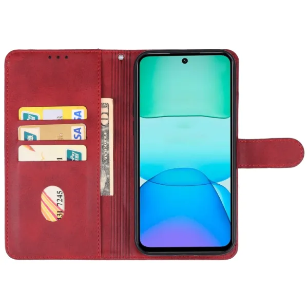 SMOOTH Peňaženkové puzdro pre Xiaomi Redmi 13 červené