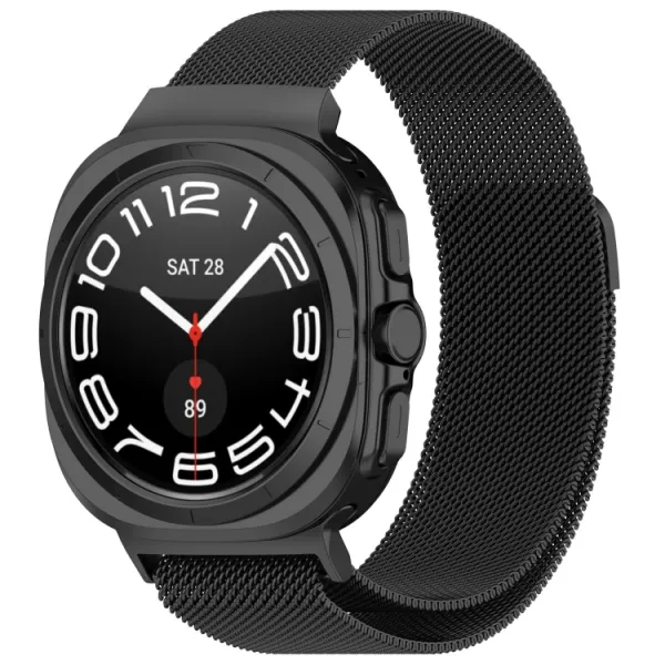 MILANESE Kovový remienok pre Samsung Galaxy Watch Ultra / Watch Ultra 2025 čierny
