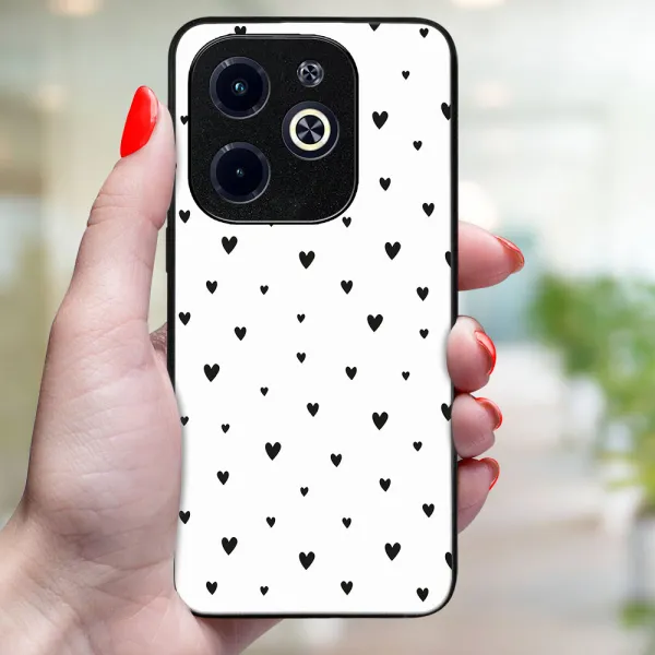 MY ART Ochranný kryt pre Infinix Hot 40i BLACK HEARTS (167)