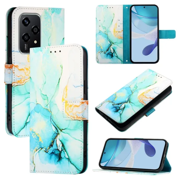 ART MARBLE Peňaženkový kryt pre Honor 200 Lite GREEN