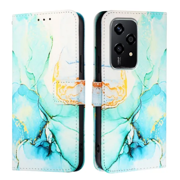ART MARBLE Peňaženkový kryt pre Honor 200 Lite GREEN