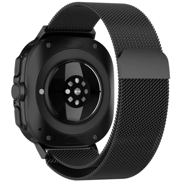 MILANESE Kovový remienok pre Samsung Galaxy Watch Ultra / Watch Ultra 2025 čierny
