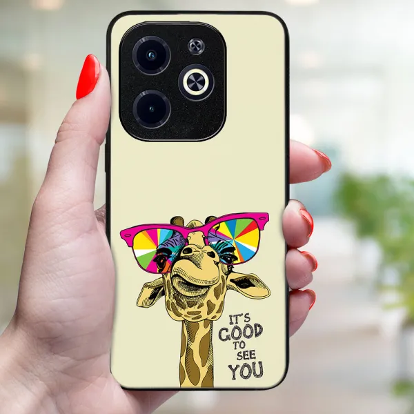MY ART Ochranný kryt pre Infinix Hot 40i GIRAFFE (180)