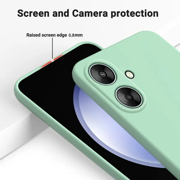 RUBBER Ochranný kryt pre Xiaomi Redmi 13C 5G zelený