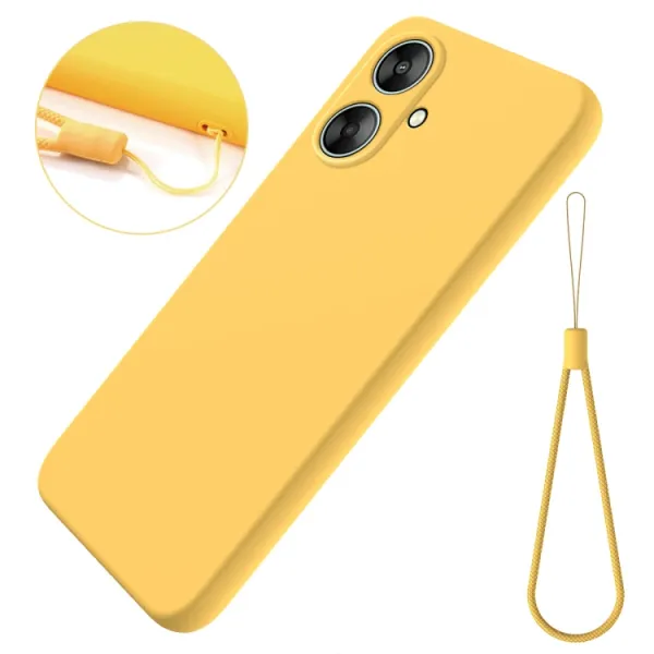 RUBBER Ochranný kryt pre Xiaomi Redmi 13C 5G žltý