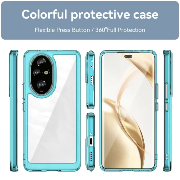 CRYSTAL Ochranný obal pre Honor 200 Pro tyrkysový