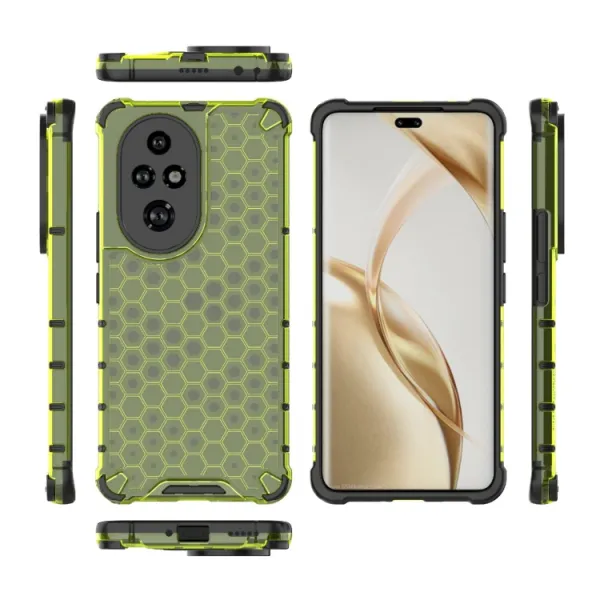 HONEYCOMB Ochranný kryt Honor 200 Pro zelený