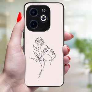MY ART Ochranný kryt pre Infinix Hot 40i ROSE GIRL (198)