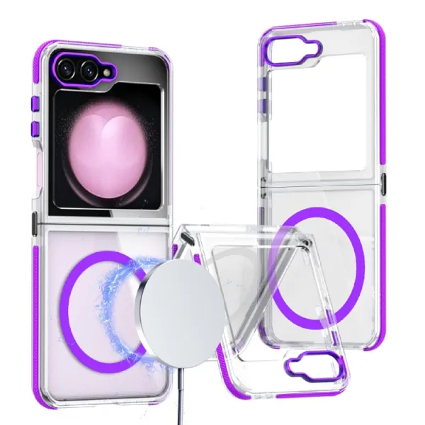 SPRING MAGSAFE Ochranný kryt pre Samsung Galaxy Z Flip7 FE 5G / Flip6 5G fialový