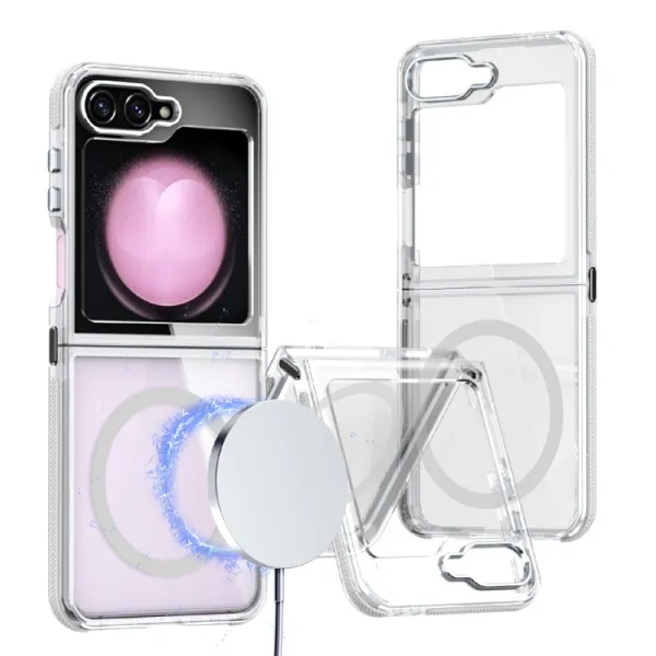 SPRING MAGSAFE Ochranný kryt pre Samsung Galaxy Z Flip7 FE 5G / Flip6 5G priehľadný