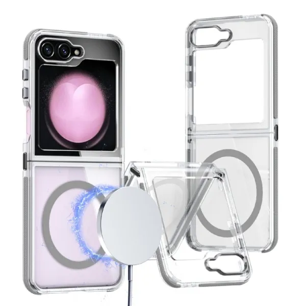SPRING MAGSAFE Ochranný kryt pre Samsung Galaxy Z Flip7 FE 5G / Flip6 5G šedý
