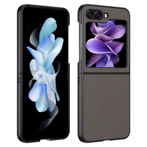 CARBON Ochranný obal pre Samsung Galaxy Z Flip7 FE 5G / Flip6 5G hnedý