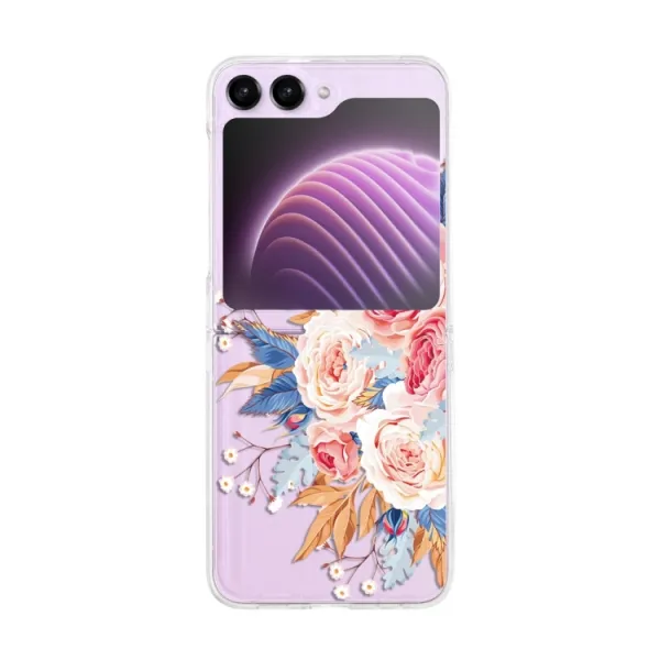 ART Plastový kryt pre Samsung Galaxy Z Flip7 FE 5G / Flip6 5G BOUQUET