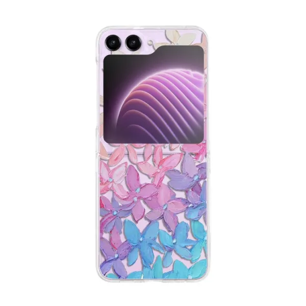 ART Plastový kryt pre Samsung Galaxy Z Flip7 FE 5G / Flip6 5G PAINTED FLOWER