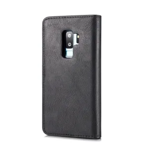 DG.MING Peňaženkový obal 2v1 pre Samsung Galaxy S9 Plus čierny