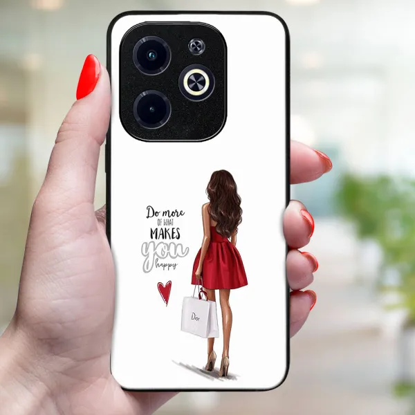 MY ART Ochranný kryt pre Infinix Hot 40i RED DRESS (137)