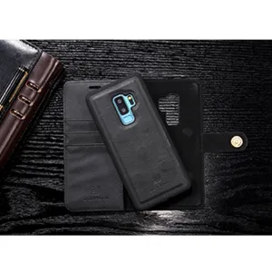 DG.MING Peňaženkový obal 2v1 pre Samsung Galaxy S9 Plus čierny