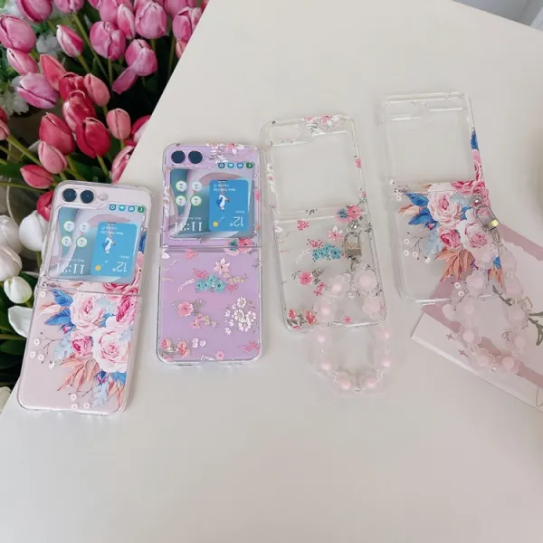 ART Plastový kryt pre Samsung Galaxy Z Flip7 FE 5G / Flip6 5G BOUQUET
