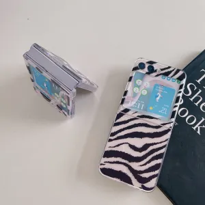 ART Plastový kryt pre Samsung Galaxy Z Flip7 FE 5G / Flip6 5G ZEBRA