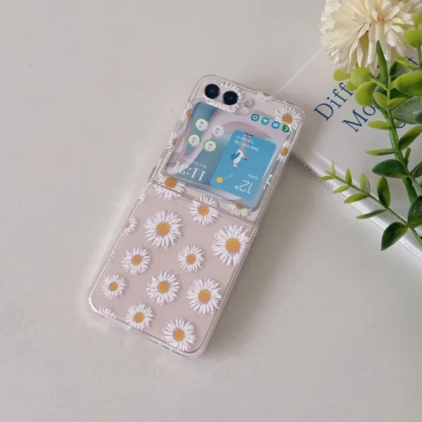 ART Plastový kryt pre Samsung Galaxy Z Flip7 FE 5G / Flip6 5G DAISY