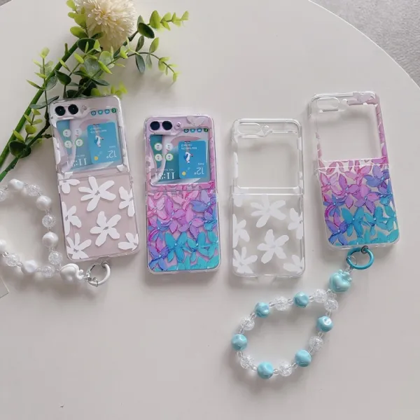 ART Plastový kryt pre Samsung Galaxy Z Flip7 FE 5G / Flip6 5G PAINTED FLOWER