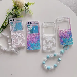 ART Plastový kryt pre Samsung Galaxy Z Flip7 FE 5G / Flip6 5G PAINTED FLOWER