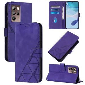 TRIANGLE Peňaženkové puzdro s remienkom HTC U24 Pro fialové