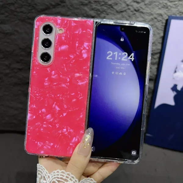 PEARL Ochranný kryt pre Samsung Galaxy Z Fold6 5G RED PINK