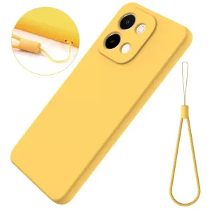 RUBBER Ochranný obal pre Vivo Y28 žltý