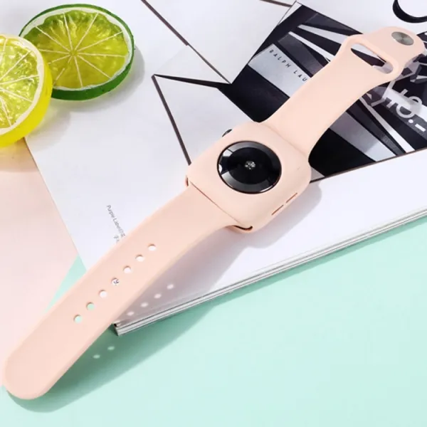 PROTEMIO COVER SET Remienok + obal na hodinky Apple Watch 6 / 5 / 4 / SE 40mm biely