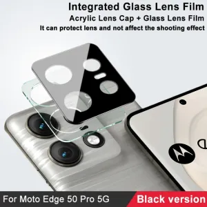 IMAK FULL COVER Sklo pre fotoaparát Motorola Edge 50 Pro čierne