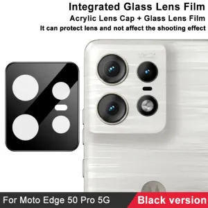 IMAK FULL COVER Sklo pre fotoaparát Motorola Edge 50 Pro čierne