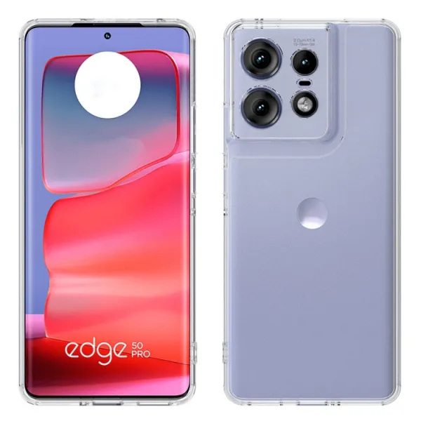 SHOCK Extra odolný kryt Motorola Edge 50 Pro priehľadný