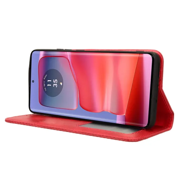 BUSINESS Peňaženkové puzdro pre Motorola Edge 50 Pro červené