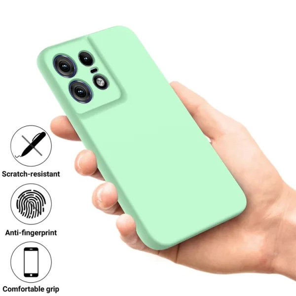 RUBBER Ochranný kryt pre Motorola Edge 50 Pro zelený