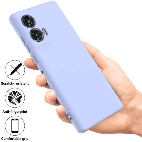 RUBBER Ochranný obal pre Motorola Edge 50 Fusion fialový