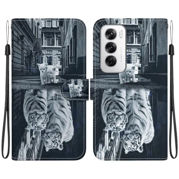 ART Peňaženkový kryt pre Oppo Reno12 5G TIGER